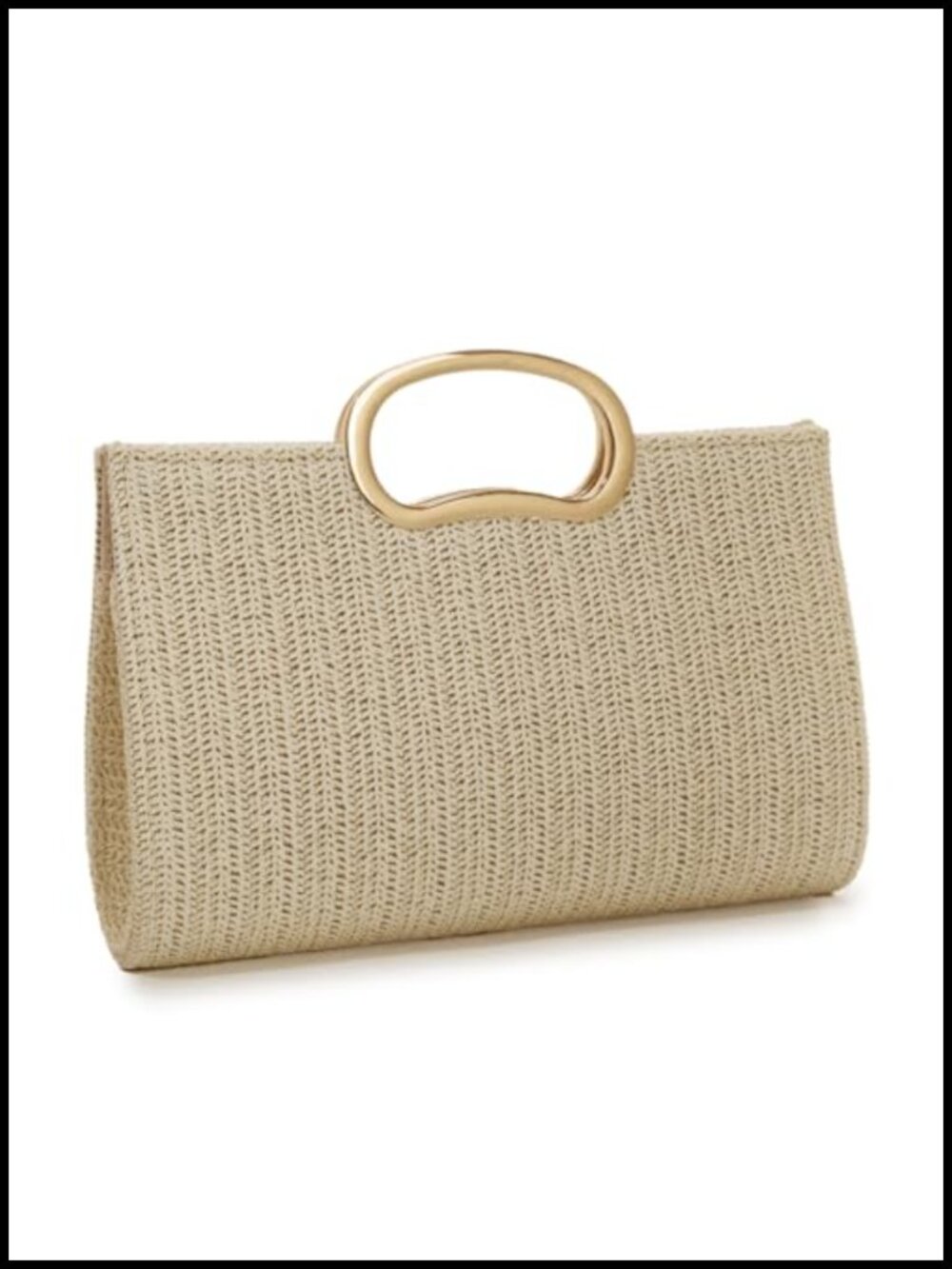 Woven Straw Clutch Purse for Women, Summer Evening Bag, Beach Vacation Raffia